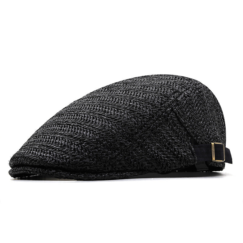 Woven Patterned Flat Buckled Cap - view 3