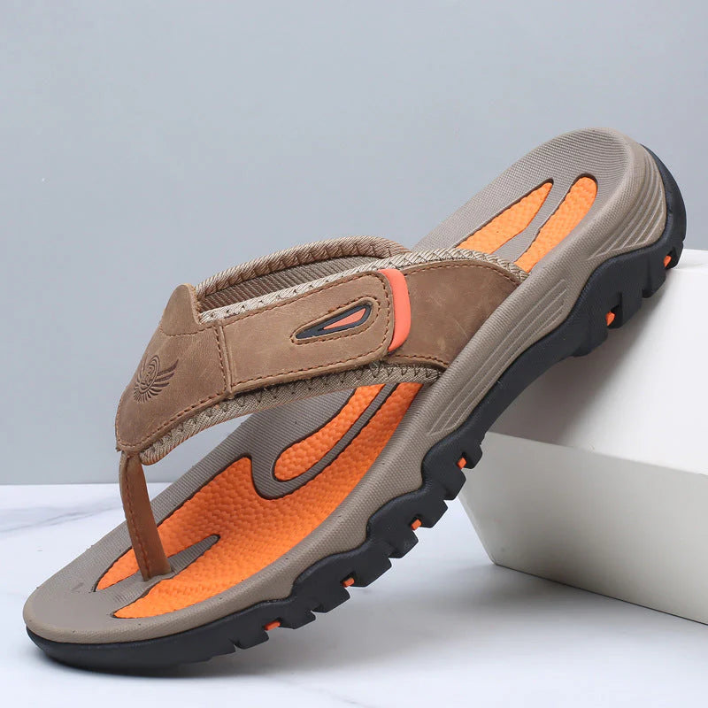 Langford Leather Sandals - front view