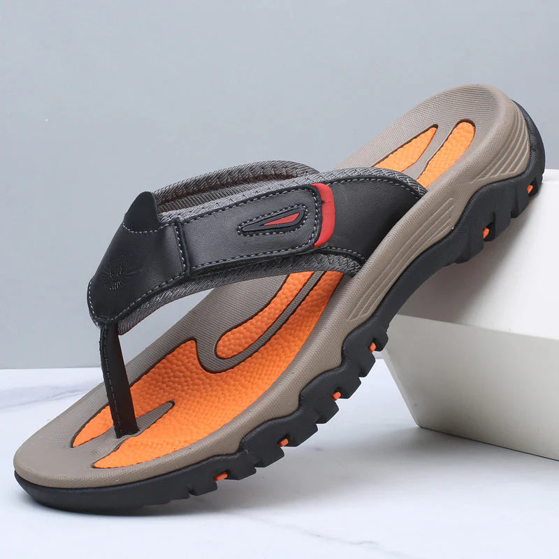 Langford Leather Sandals - profile view
