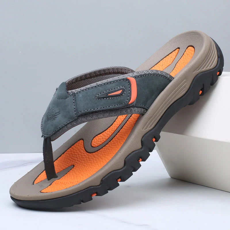 Langford Leather Sandals - strap detail