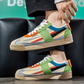 Hensen Retro Sneakers - suede and mesh detail