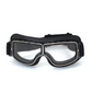 Retro Motorcycle Goggles - Black