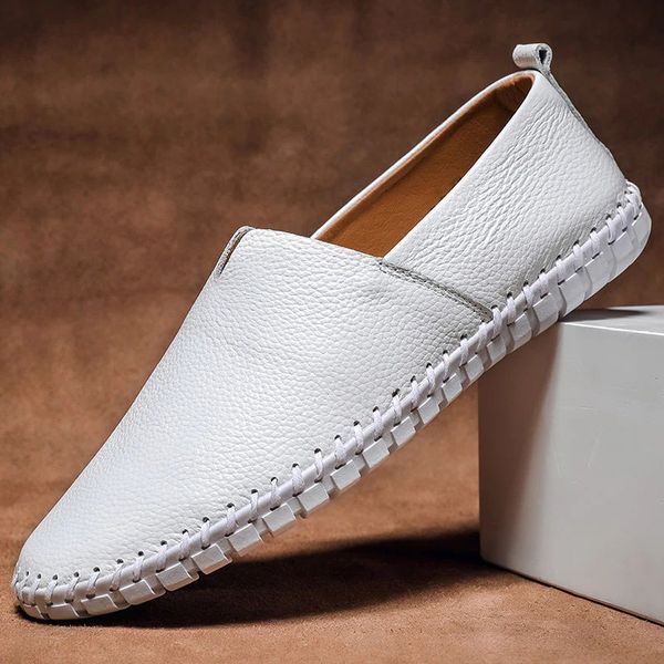 Massimo Leather Loafers - comfortable sole