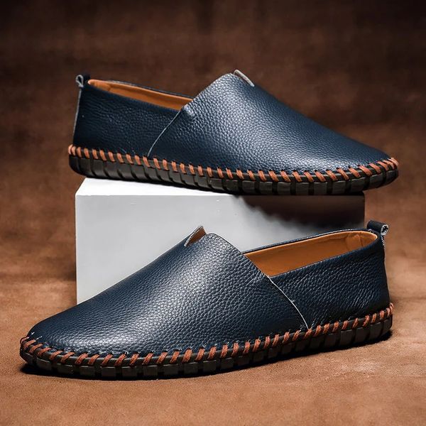 Massimo Leather Loafers - front view