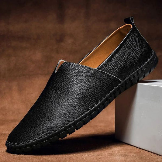 Massimo Leather Loafers - casual chic style
