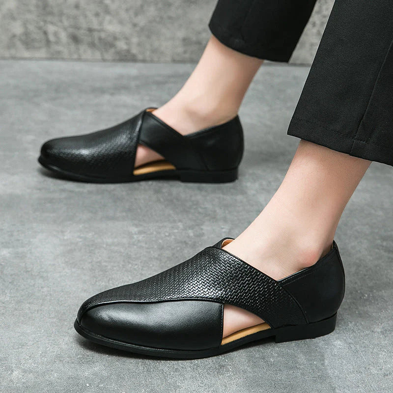 Panache Leather Loafers - sole view