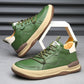Alberti Leather Trainers - lifestyle shot