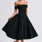 Off-Shoulder Flare Midi Dress - detail