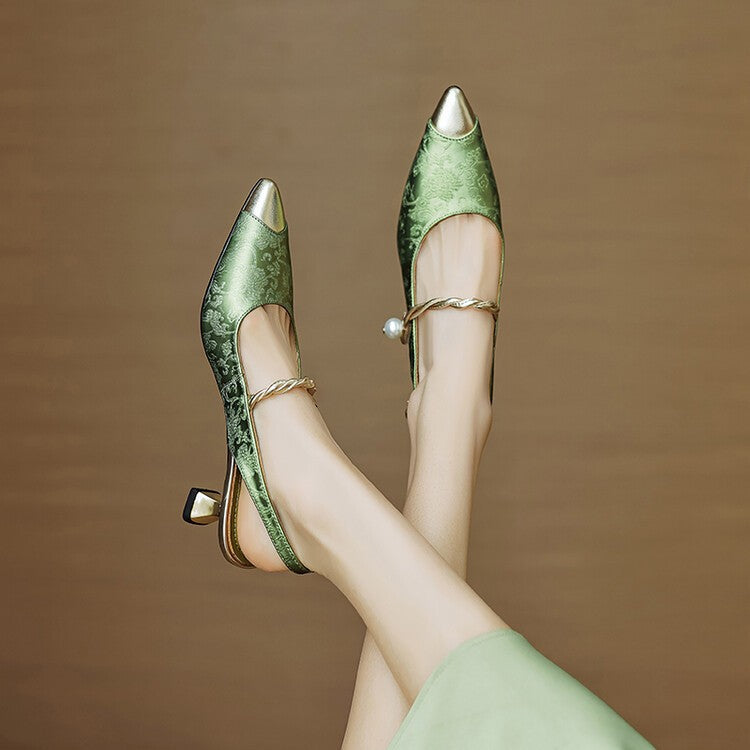Slingback Twisted Strap Heels - view 3