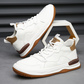 Alberti Leather Trainers - top view