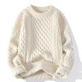 Cable Knit Wool Sweater - front