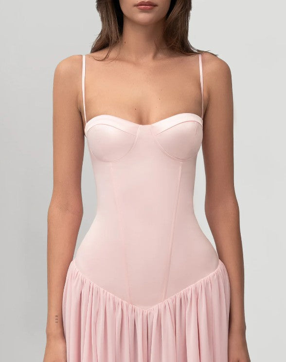 Amelia Dress - low V waist