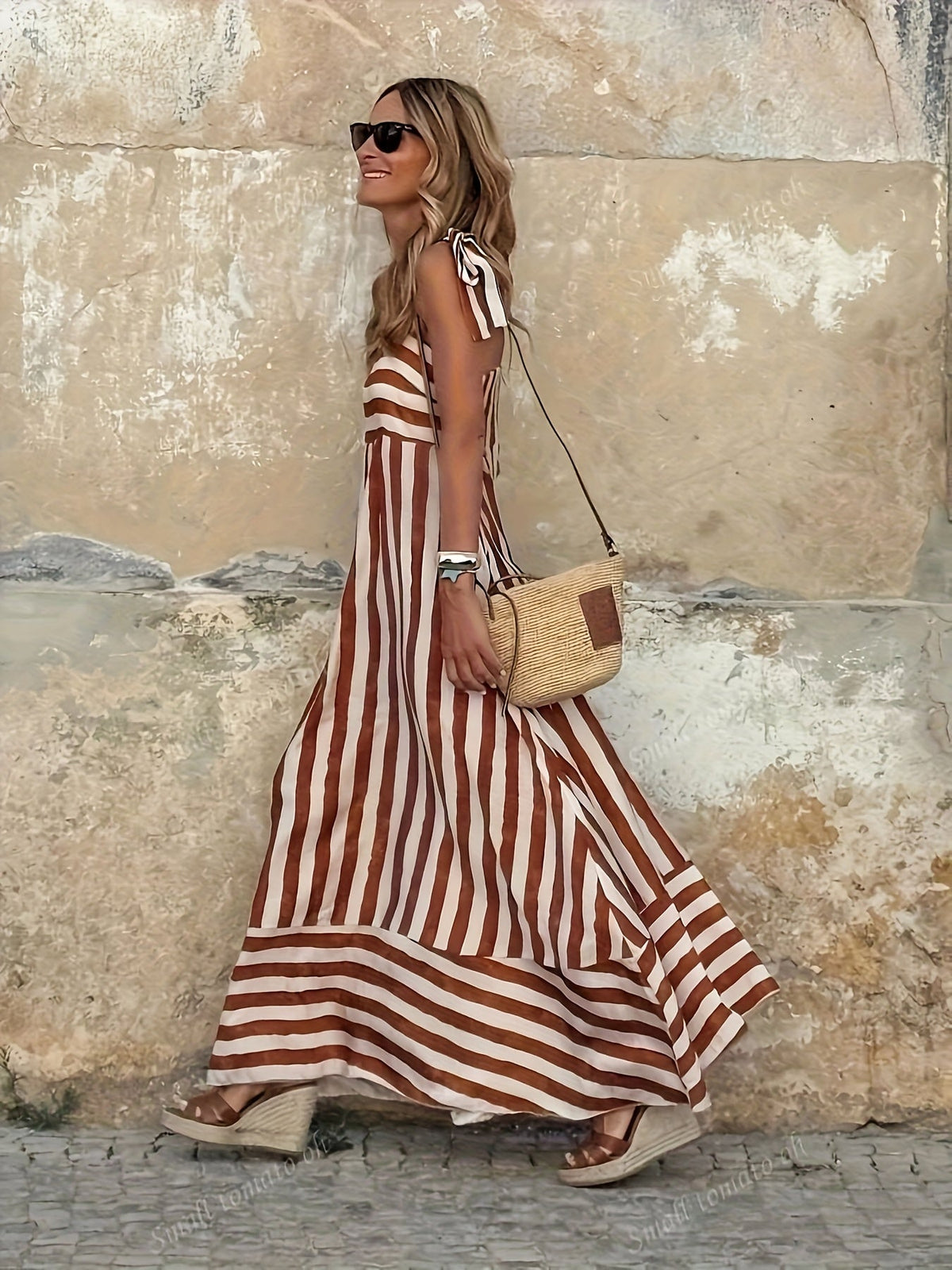 Striped Maxi Dress - view 2