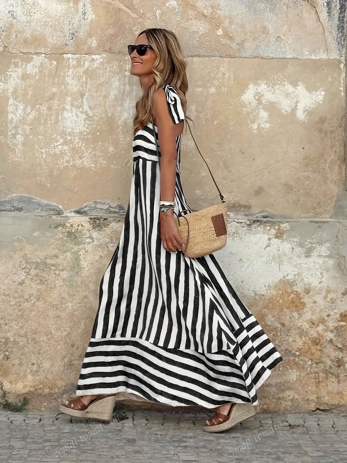 Striped Maxi Dress - view 4