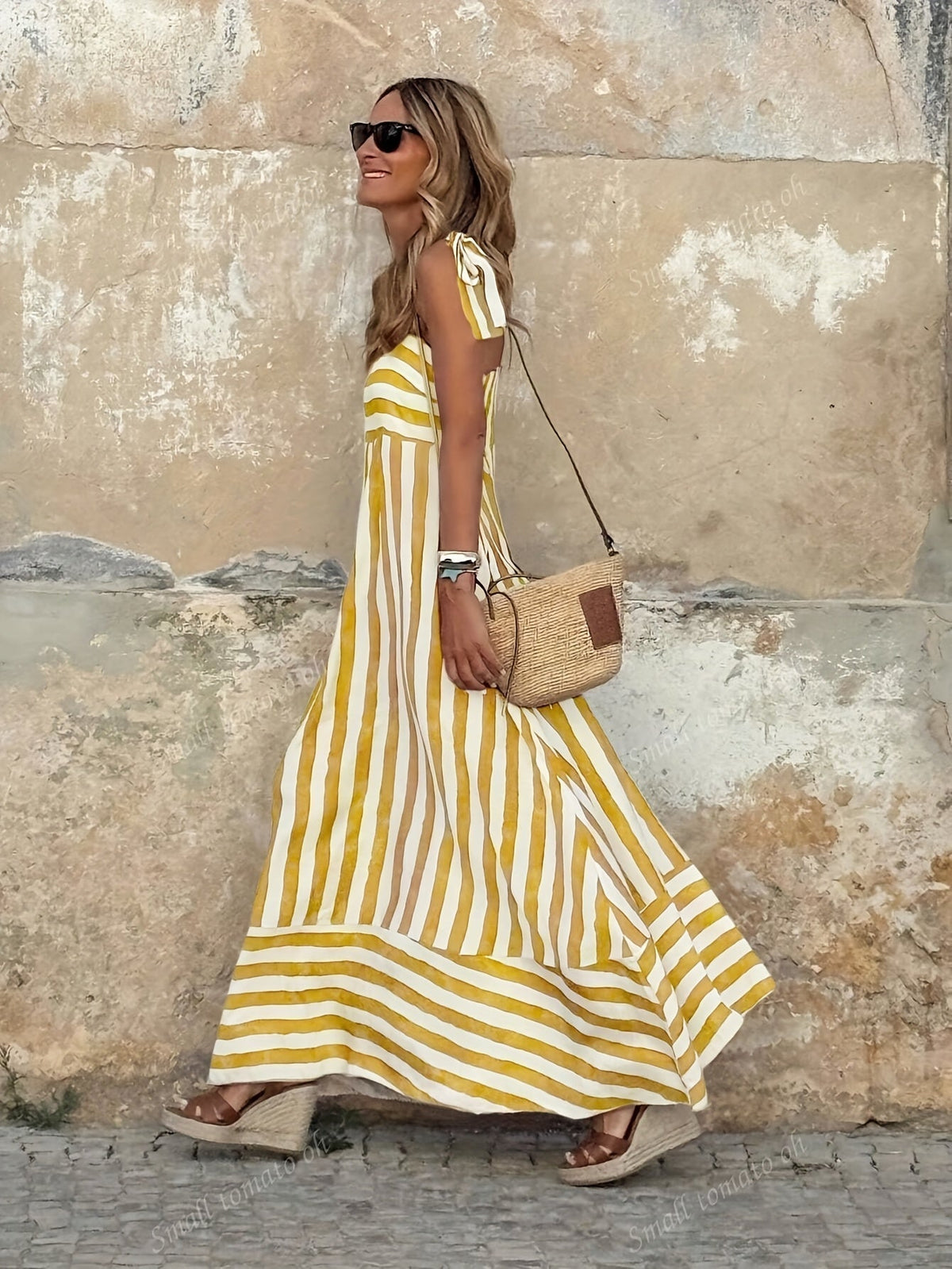 Striped Maxi Dress - view 5