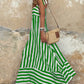 Striped Maxi Dress - Green