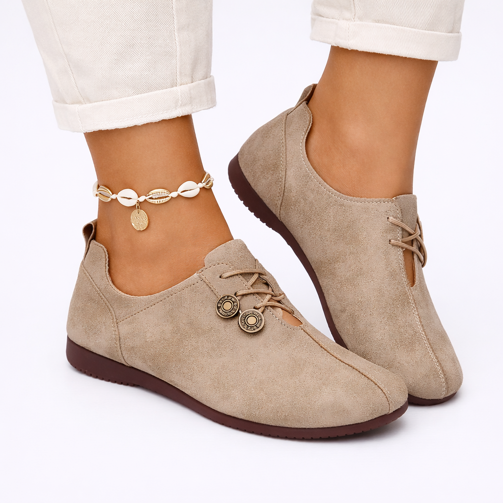 Orthopedic Comfort Loafers - Taupe Shell