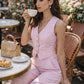 Pink Two-Piece Set - European style outfit