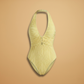 Textured Halter Neck Swimsuit - view 2