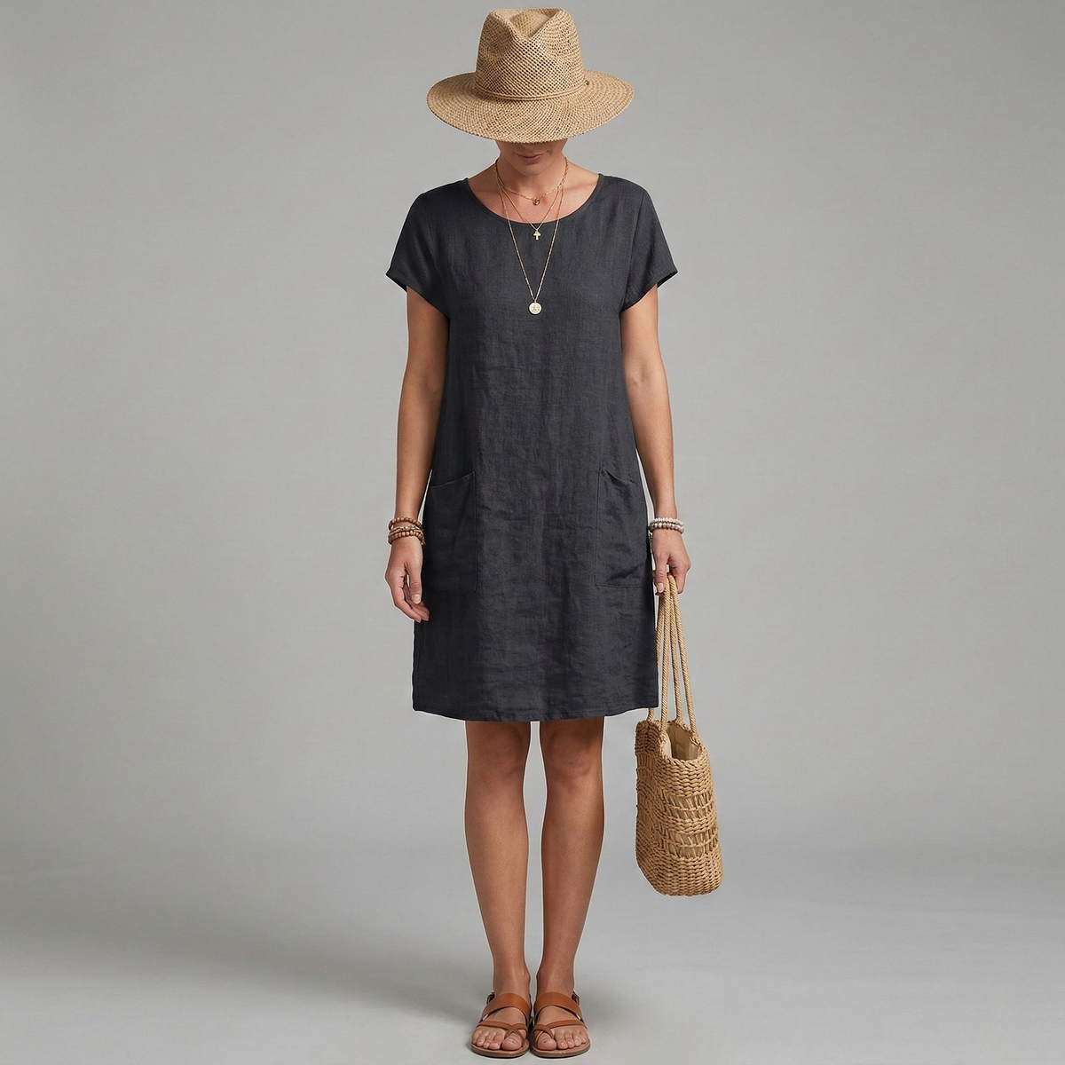 Women's Mini Dress - Blue front