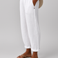 Women's Linen Trousers - White