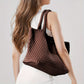 Woven Leather Tote Bag - detail 11