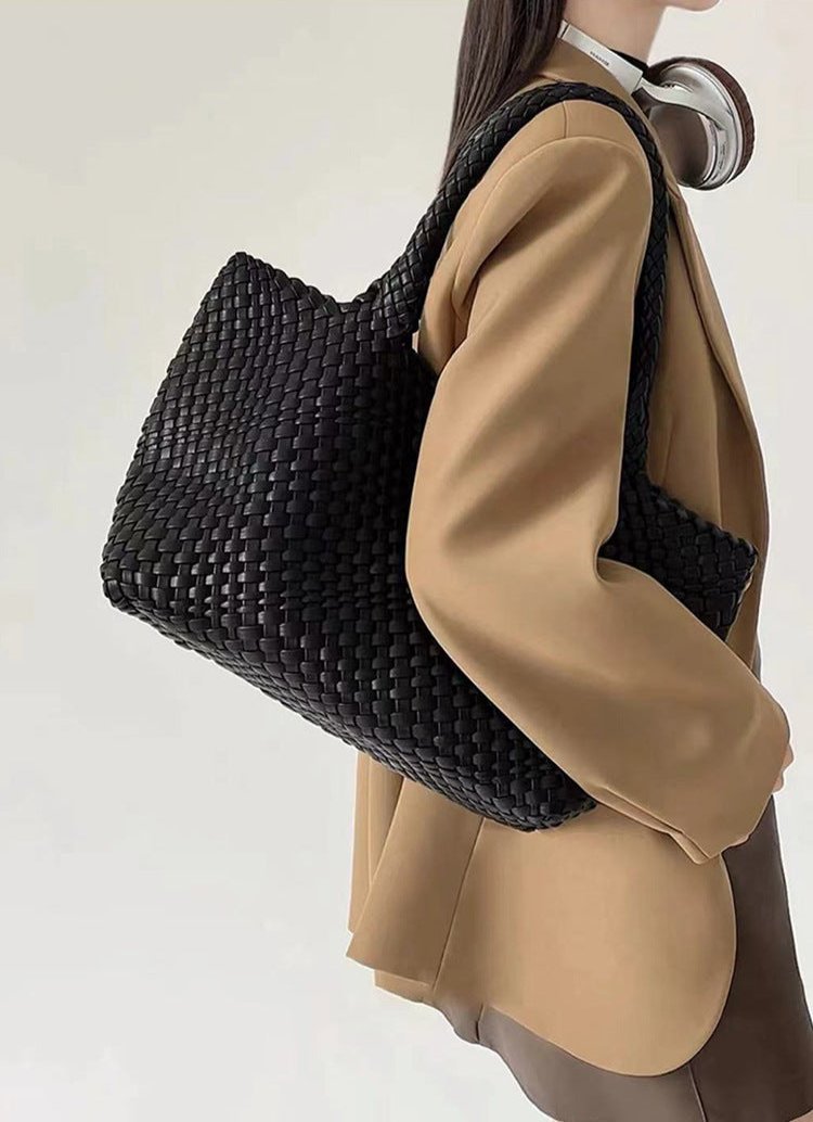 Woven Leather Tote Bag - detail 15