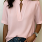 Split Neckline Blouse - view 6
