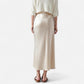 Old Money Silk Skirt - Beige detail
