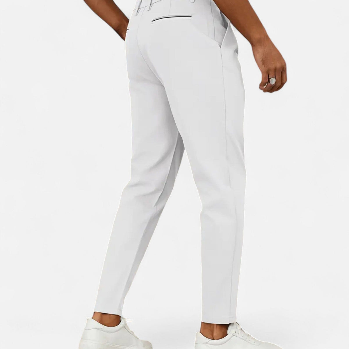 Classic Pleated Business Trousers - detail 5