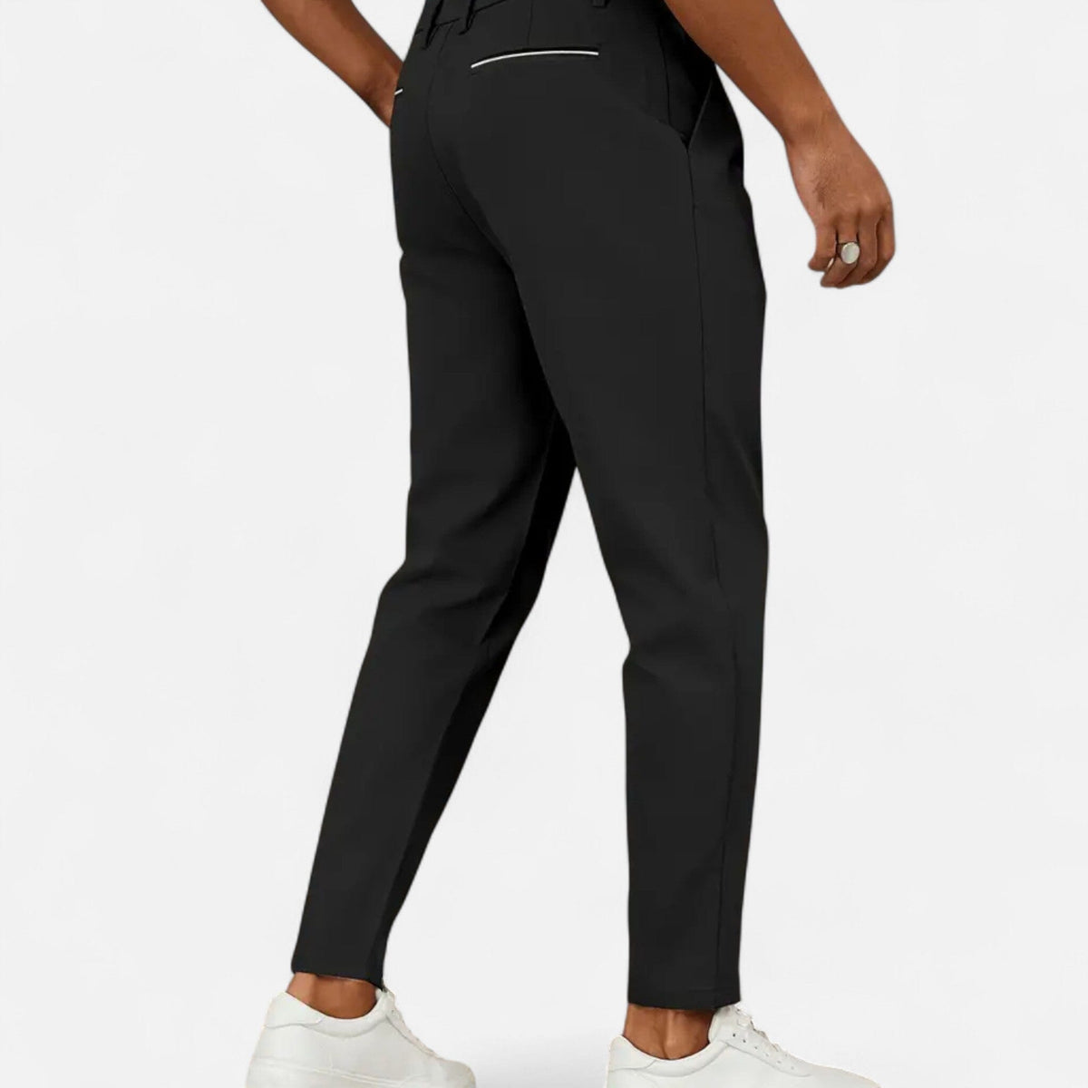 Classic Pleated Business Trousers - detail 4