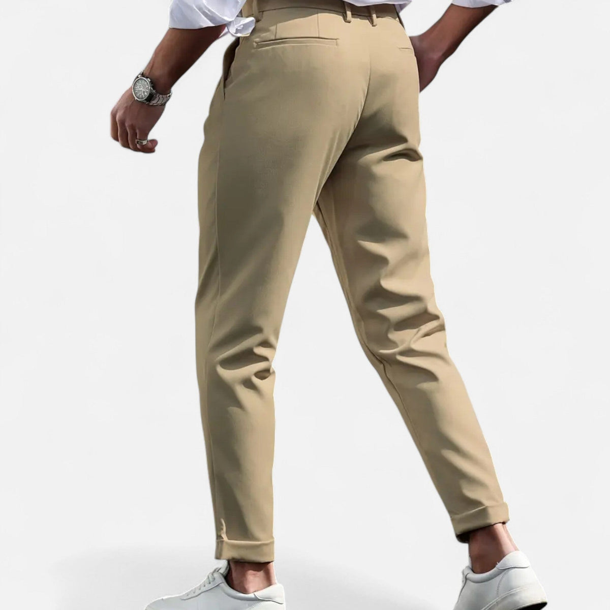 Slim-Fit Pleated Suit Trousers - detail 4