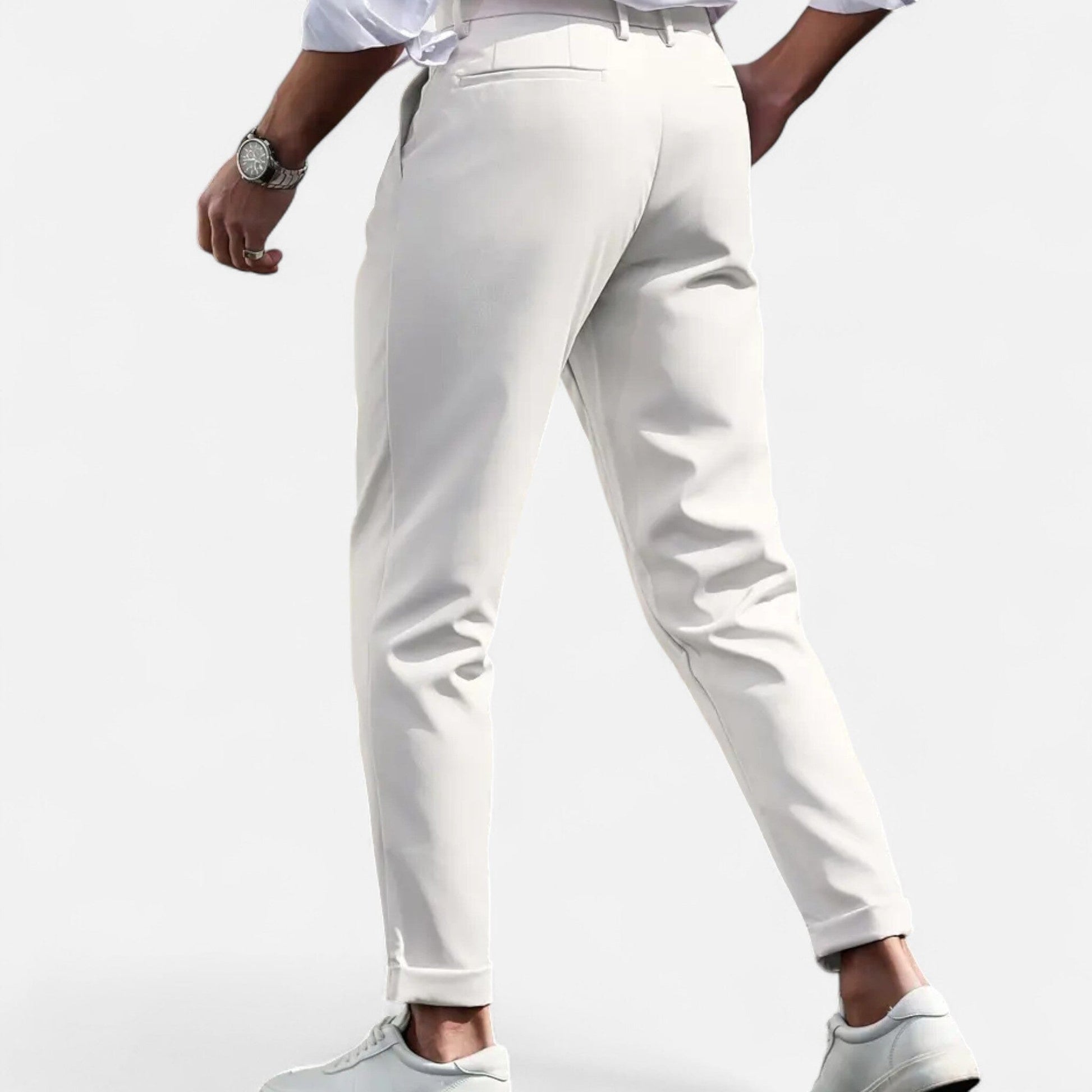 Slim-Fit Pleated Suit Trousers - detail 2