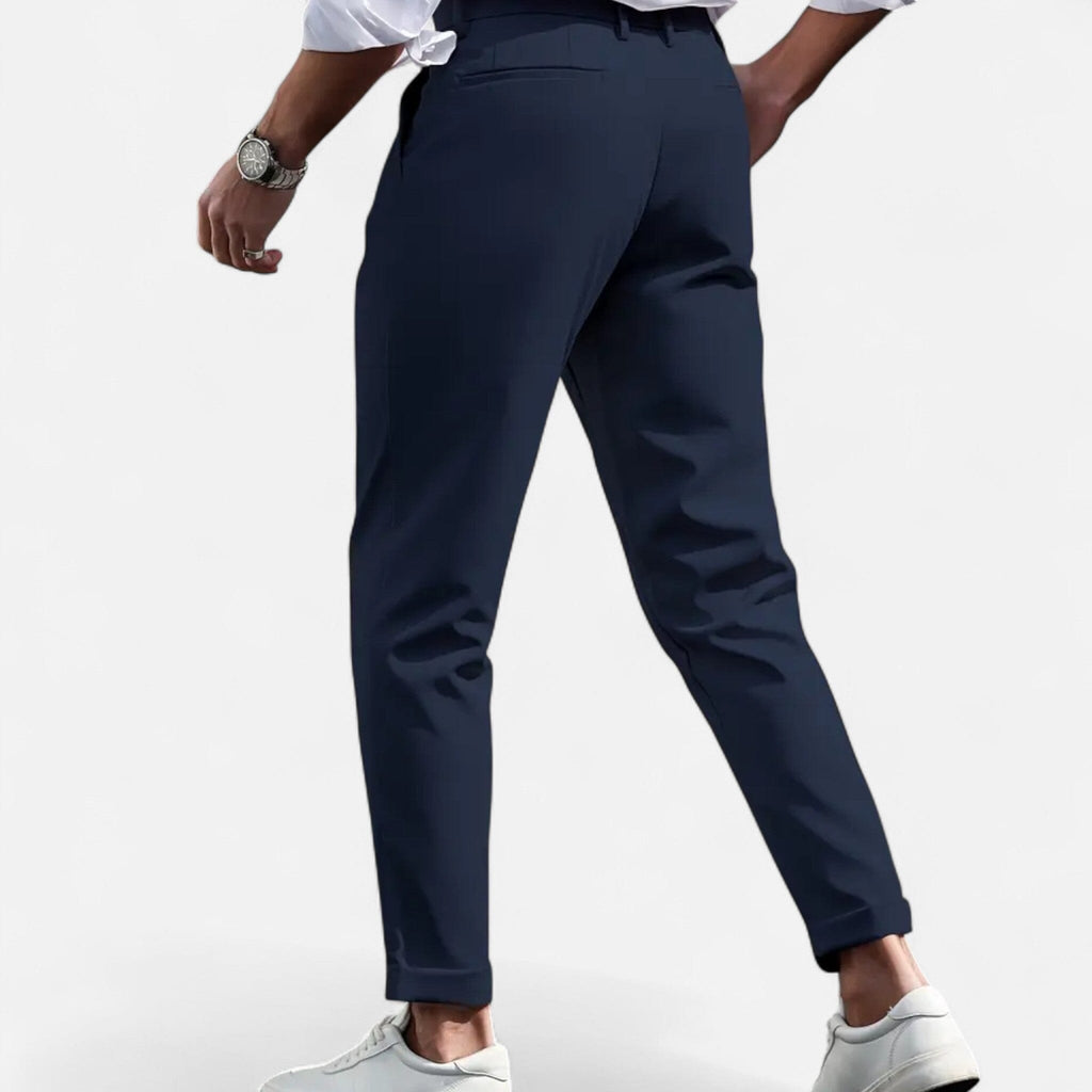 Slim-Fit Pleated Suit Trousers - detail 1