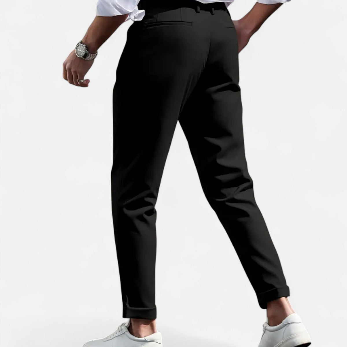 Slim-Fit Pleated Suit Trousers - detail 3