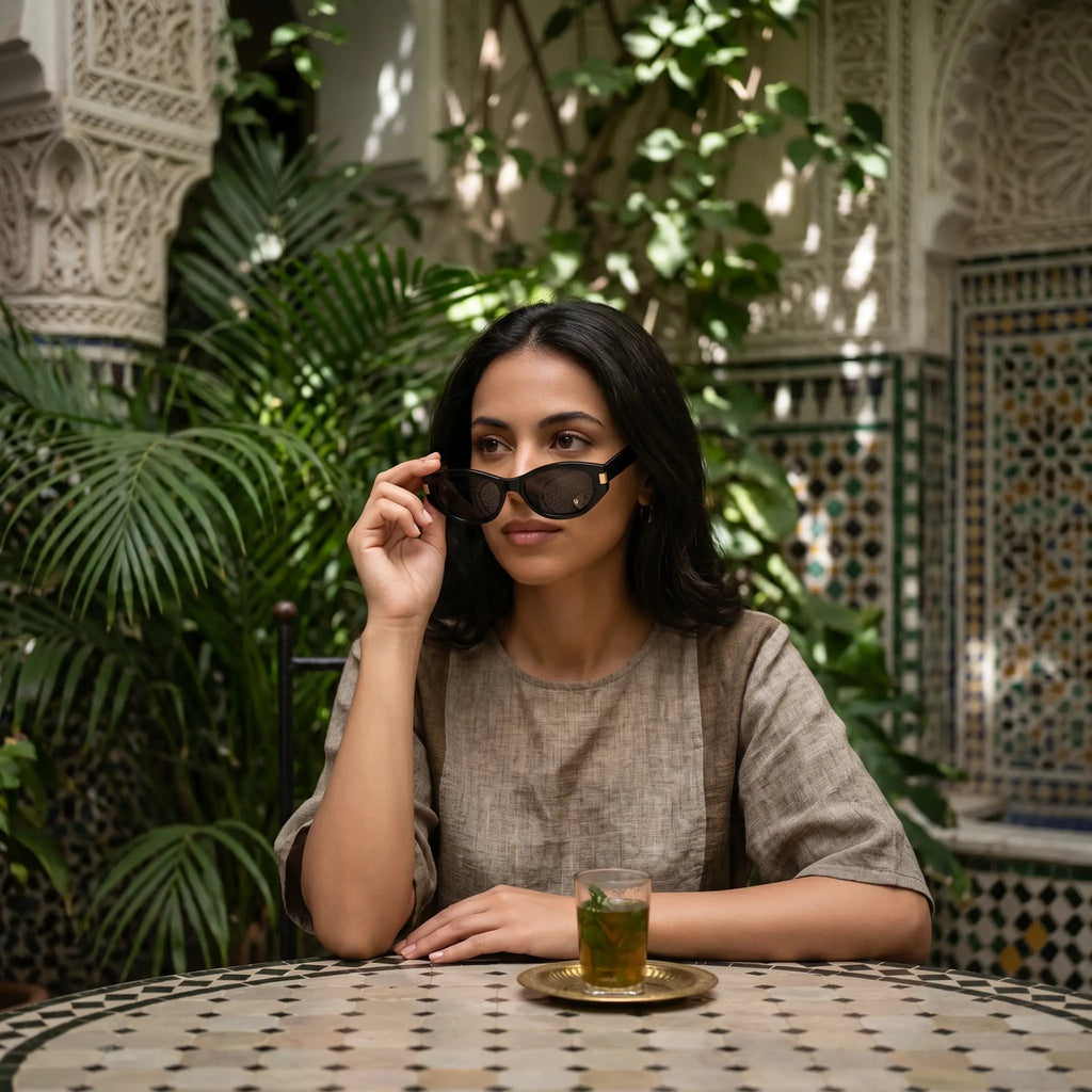 Kyndox Cat-Eye Sunglasses - Piano Black lifestyle