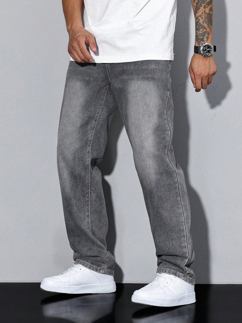 Washed Denim Trouser - view 4