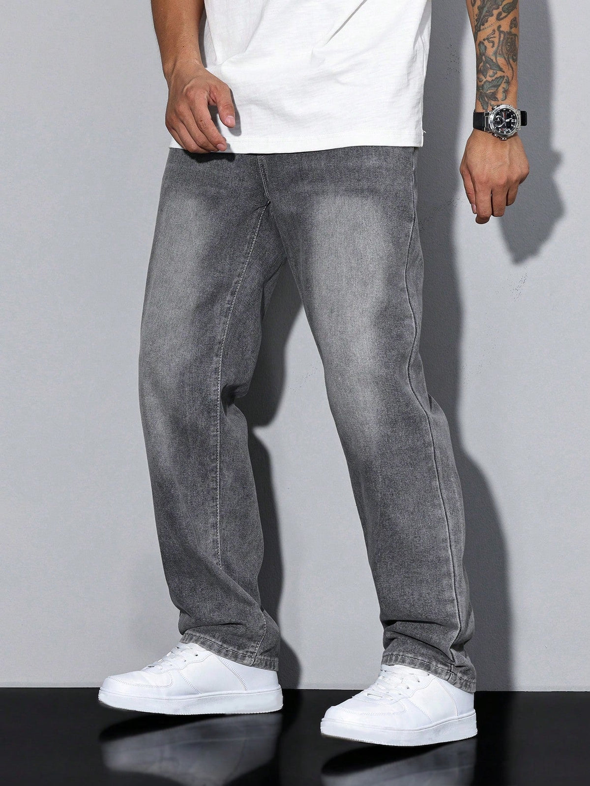 Washed Denim Trouser - view 4