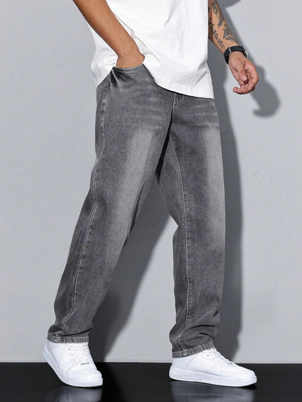 Washed Denim Trouser - view 2