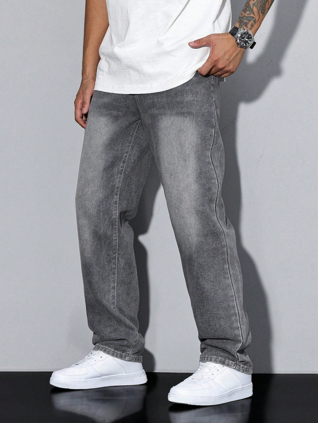 Washed Denim Trouser - view 18