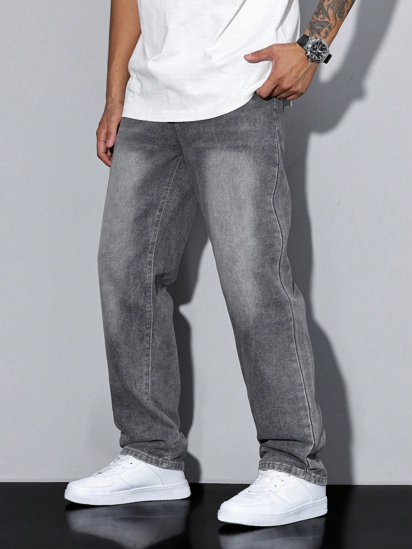 Washed Denim Trouser - view 18