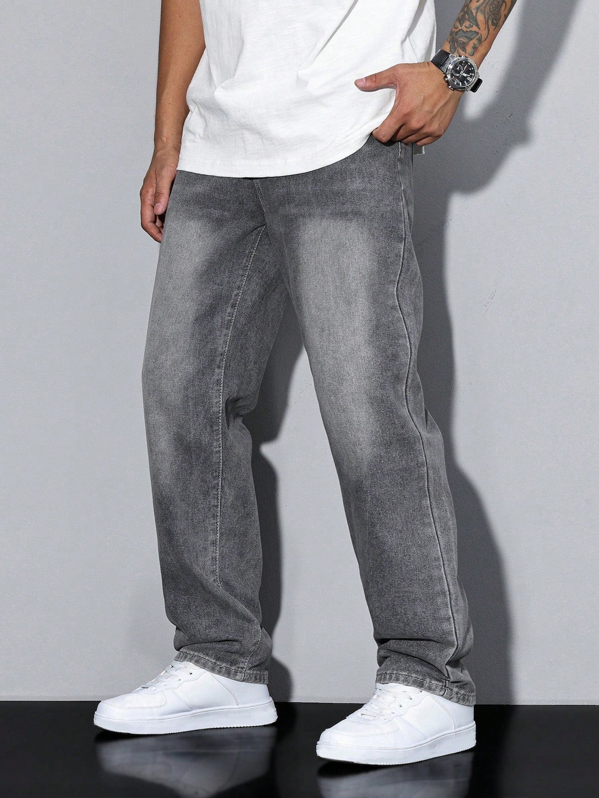 Washed Denim Trouser - view 18
