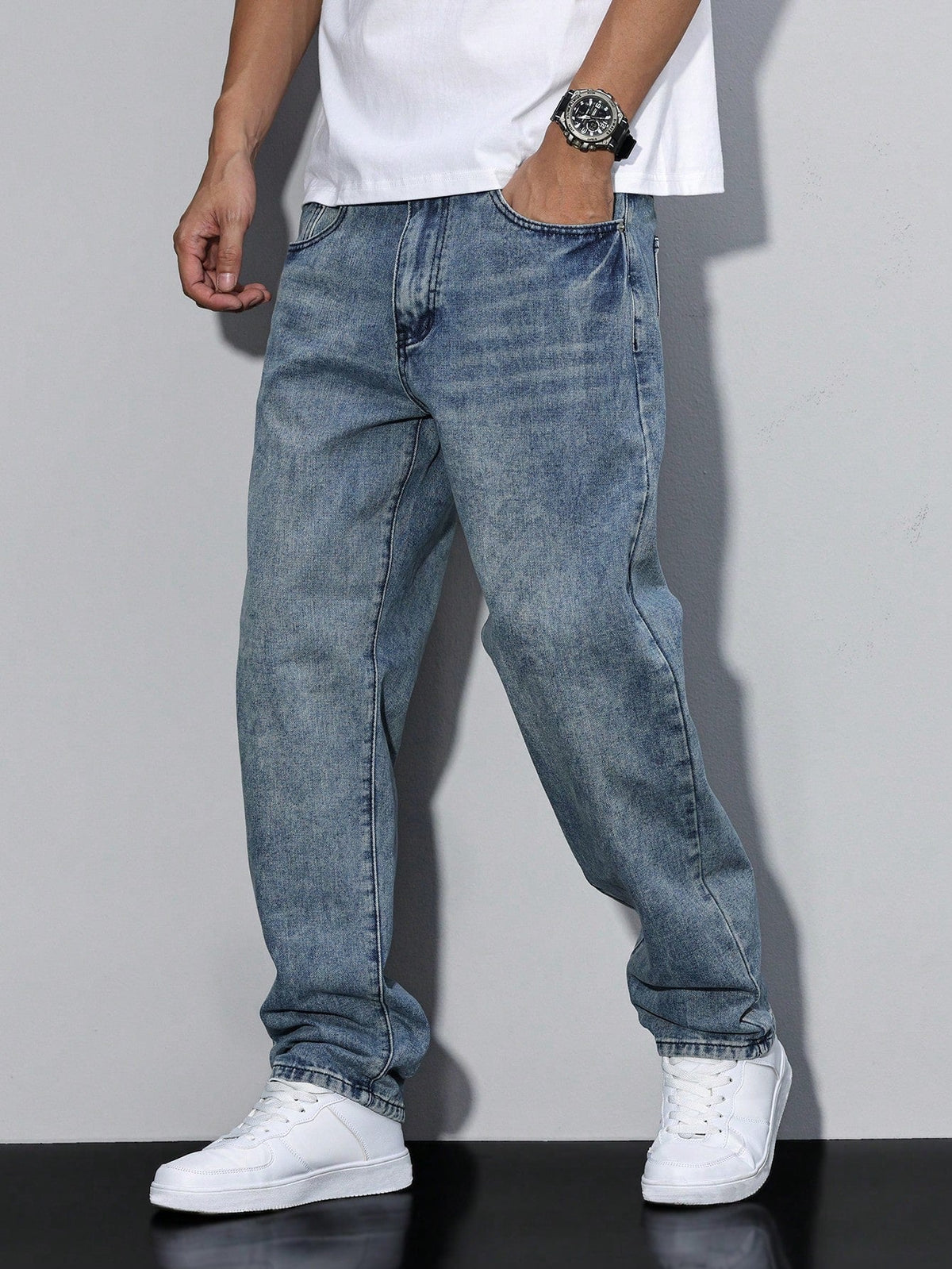 Washed Denim Trouser - view 12