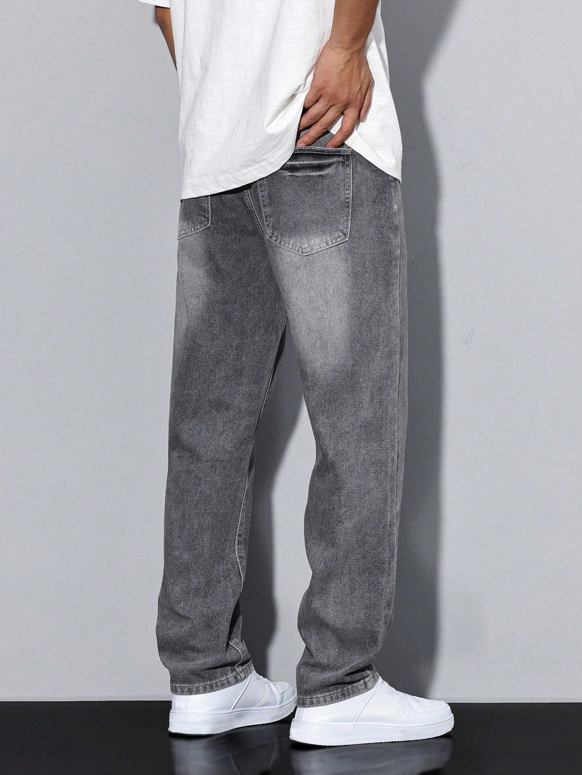 Washed Denim Trouser - view 3