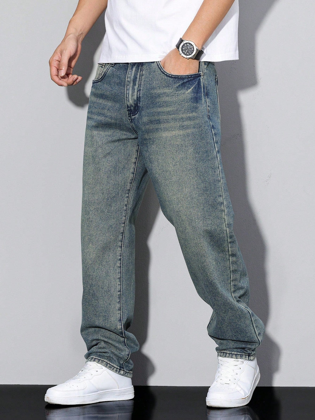Washed Denim Trouser - view 11