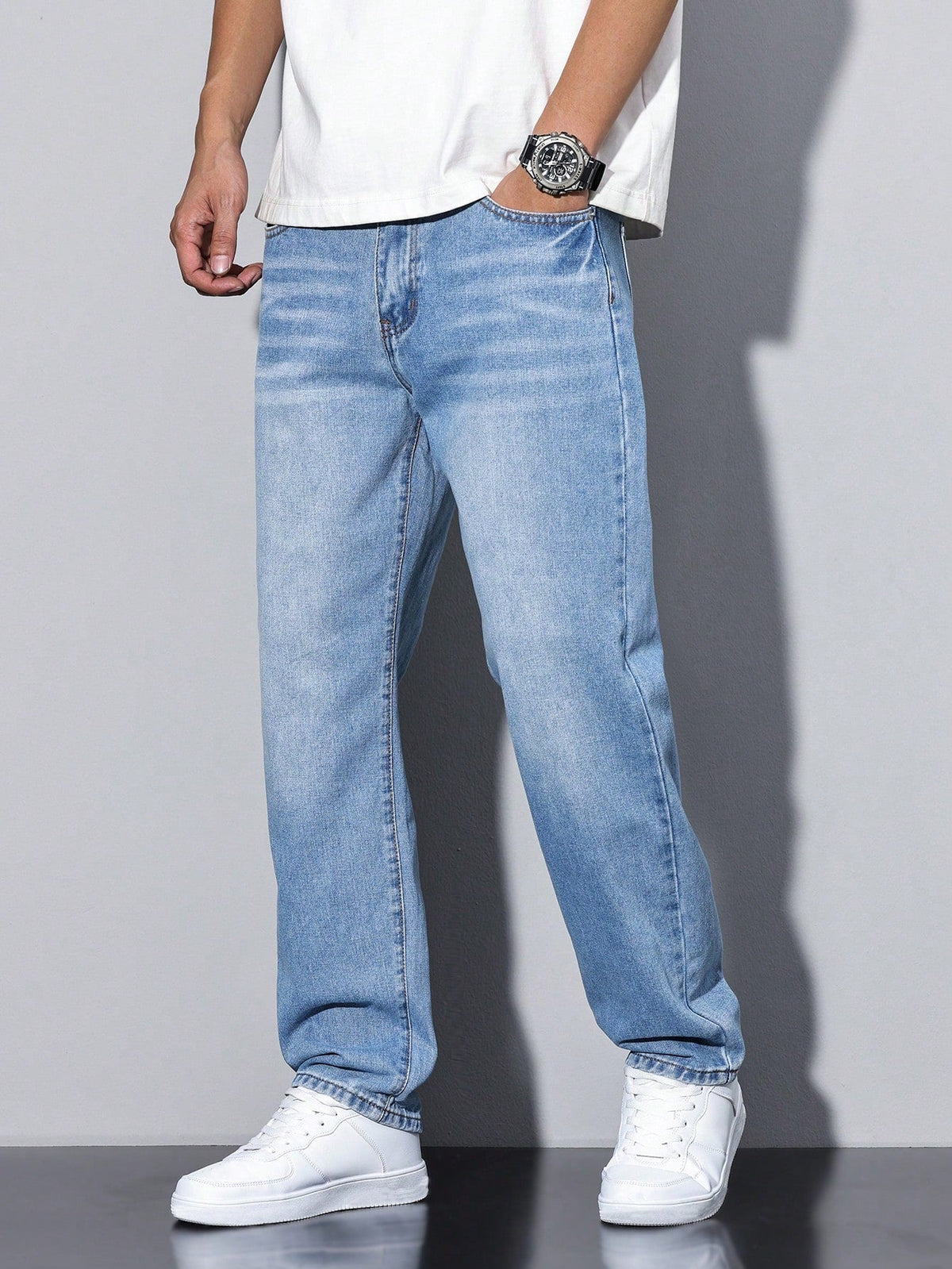 Washed Denim Trouser - view 7