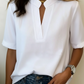 Split Neckline Blouse - view 2