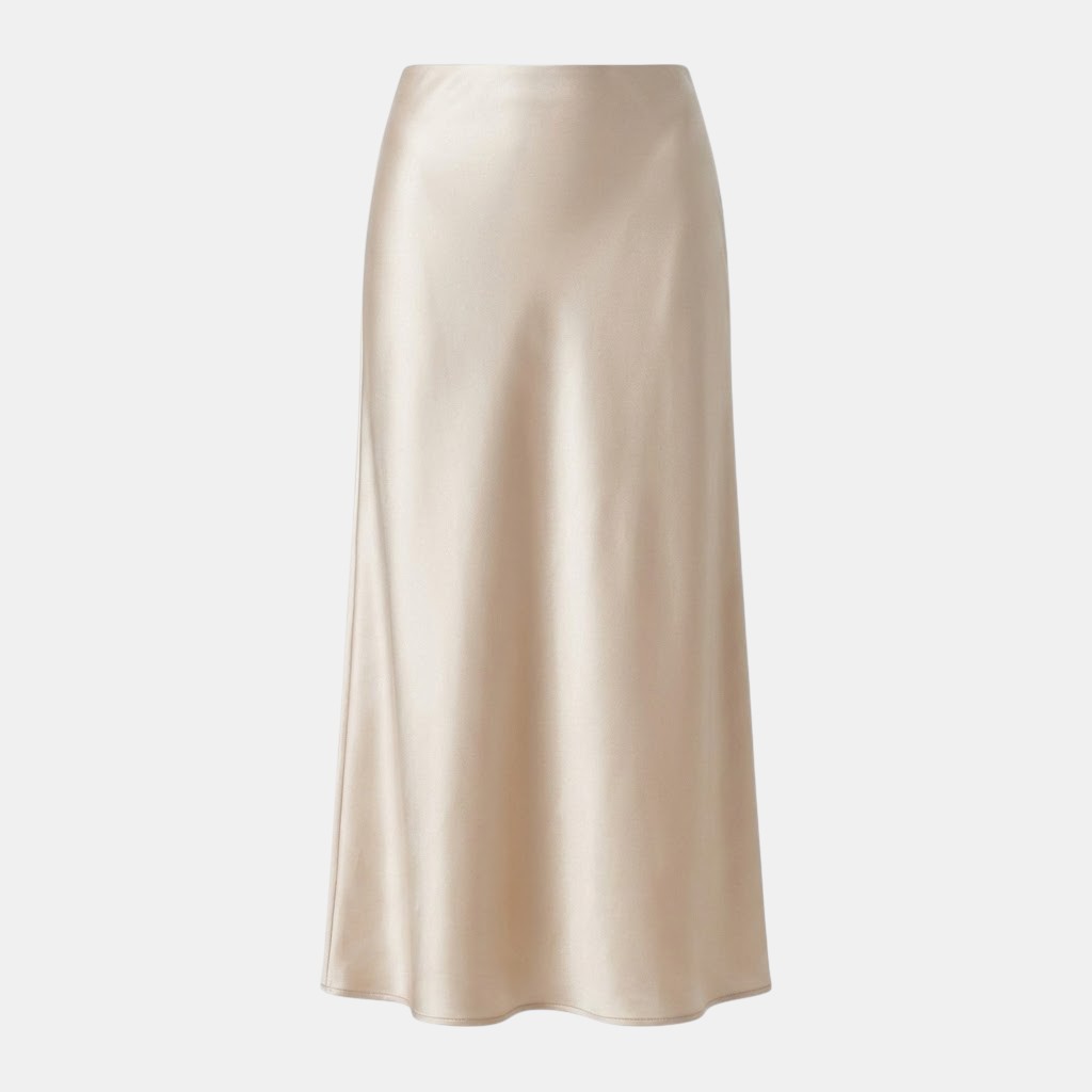 Old Money Silk Skirt - fabric detail