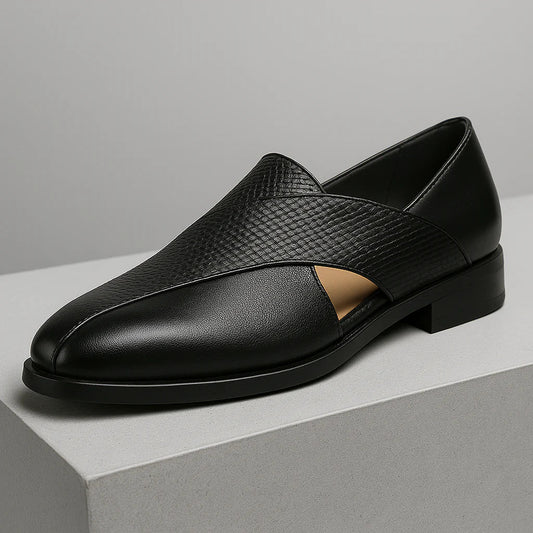 Panache Leather Loafers - top view