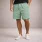 Men's Linen Shorts - Light Green